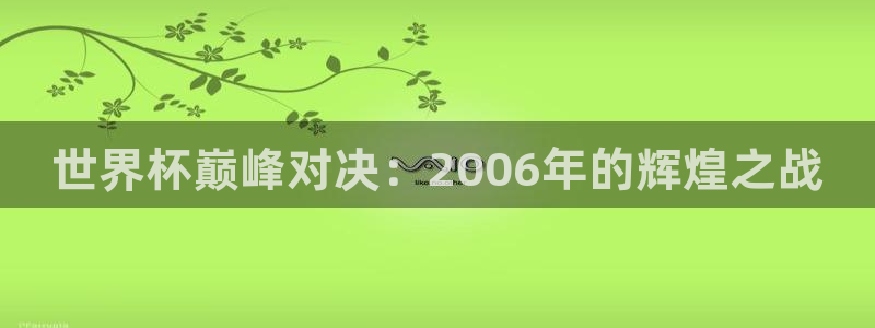 今天所有足球赛程表:世界杯巅峰对决:2006年的辉煌之战